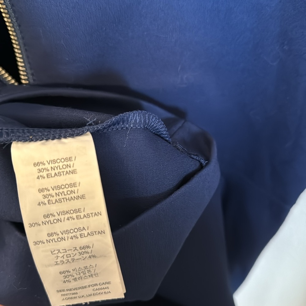 JCrew Stretchy Blue Work Dress - Picture 9 of 9